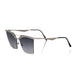 Frankie Morello Silver Metallic Women's Sunglass