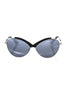 Frankie Morello Black Metallic Women Sunglasses
