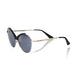 Frankie Morello Black Metallic Women Sunglasses