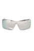 Frankie Morello Silver Metallic Fiber Women Sunglasses