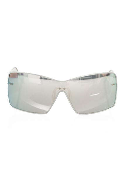 Frankie Morello Silver Metallic Fiber Women Sunglasses