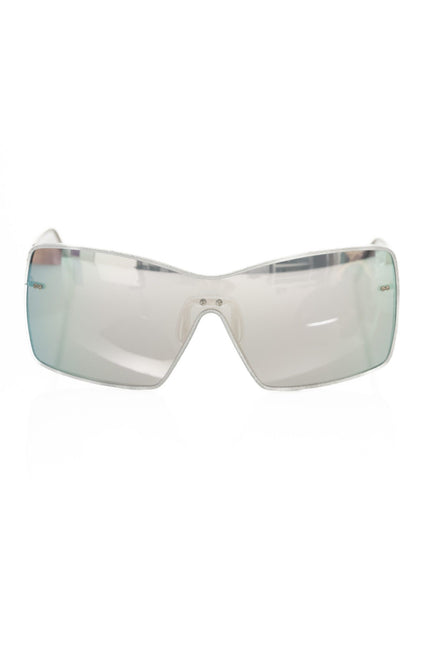 Frankie Morello Silver Metallic Fiber Women Sunglasses