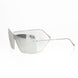 Frankie Morello Silver Metallic Fiber Women Sunglasses