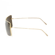 Frankie Morello Gold Metallic Fiber Women Sunglasses