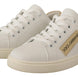 Dolce & Gabbana Λευκά Δερμάτινα Χαμηλά Sneakers