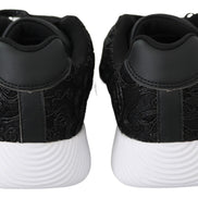 Plein Sport Black Polyester Runner Joice Sneakers Shoes