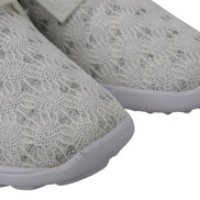 Plein Sport White Polyester Runner Beth Sneakers Shoes