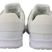 Plein Sport White Polyester Runner Beth Sneakers Shoes