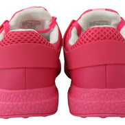 Plein Sport Fuxia Beetroot Polyester Runner Becky Sneakers Shoes