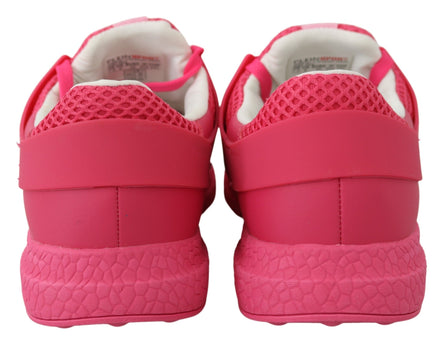 Plein Sport Fuxia Beetroot Polyester Runner Becky Sneakers Shoes