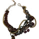 Dolce & Gabbana Gold Brass Sicily Floral Crystal Statement Necklace