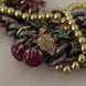 Dolce & Gabbana Gold Brass Sicily Floral Crystal Statement Necklace