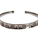 Nialaya Gray Rhodium 925 Silver Bangle Bracelet