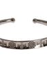 Nialaya Gray Rhodium 925 Silver Bangle Bracelet