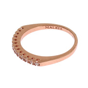 Nialaya Red Gold 925 Silver Ring
