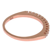 Nialaya Red Gold 925 Silver Ring