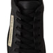 Dolce & Gabbana Black Gold Leather Low Top Sneakers Womens Shoes