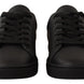 Dolce & Gabbana Black Gold Leather Low Top Sneakers Womens Shoes