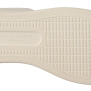 Dolce & Gabbana White Pink Leather Low Top Sneakers Womens Shoes
