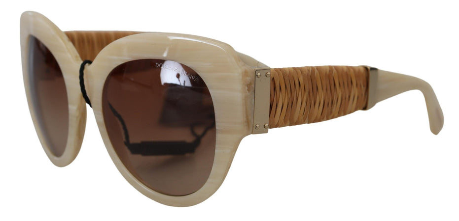 Dolce & Gabbana Μπεζ Οξικό Πλήρες Πλαίσιο Καφέ Φακός DG4294 Γυαλιά Ηλίου