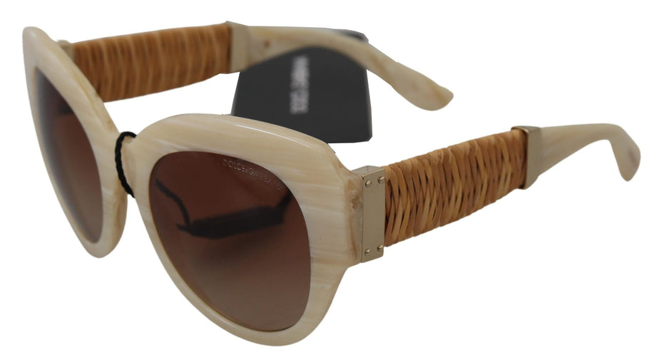 Dolce & Gabbana Μπεζ Οξικό Πλήρες Πλαίσιο Καφέ Φακός DG4294 Γυαλιά Ηλίου