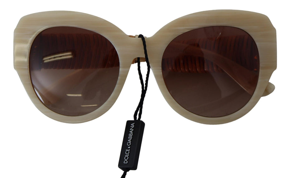 Dolce & Gabbana Μπεζ Οξικό Πλήρες Πλαίσιο Καφέ Φακός DG4294 Γυαλιά Ηλίου