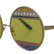 Dolce & Gabbana Gold Oval Metal Crystals Shades DG2209B Sunglasses