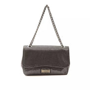Pompei Donatella Gray Leather Women Crossbody Bag