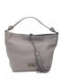 Pompei Donatella Gray Leather Women Shoulder Bag