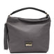 Pompei Donatella Gray Leather Women Shoulder Bag