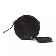 Pompei Donatella Black Leather Women Crossbody Bag