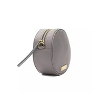 Pompei Donatella Gray Leather Women Crossbody Bag