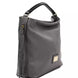 Pompei Donatella Gray Leather Women Shoulder Bag