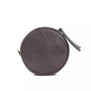 Pompei Donatella Gray Leather Women Crossbody Bag