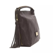 Pompei Donatella Brown Leather Women Shoulder Bag