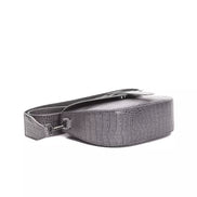 Pompei Donatella Gray Leather Women Crossbody Bag