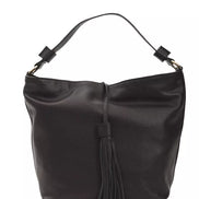 Pompei Donatella Black Leather Women Shoulder Bag
