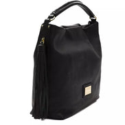 Pompei Donatella Black Leather Women Shoulder Bag