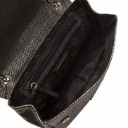 Pompei Donatella Gray Leather Women Crossbody Bag