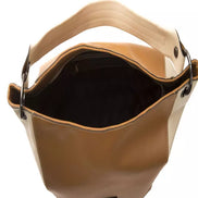 Pompei Donatella Brown Leather Women Shoulder Bag