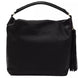 Pompei Donatella Black Leather Women Shoulder Bag