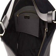 Pompei Donatella Gray Leather Women Shoulder Bag