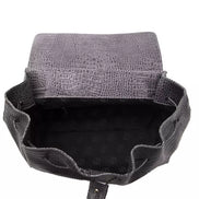 Pompei Donatella Gray Leather Women Shoulder Bag