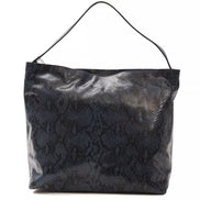 Pompei Donatella Blue Leather Women Shoulder Bag