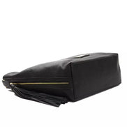 Pompei Donatella Black Leather Women Shoulder Bag