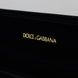 Dolce & Gabbana Μαύρο Βελούδινο Κουτί Αποθήκευσης Κοσμημάτων με Μεταλλική Πινακίδα Λογότυπου