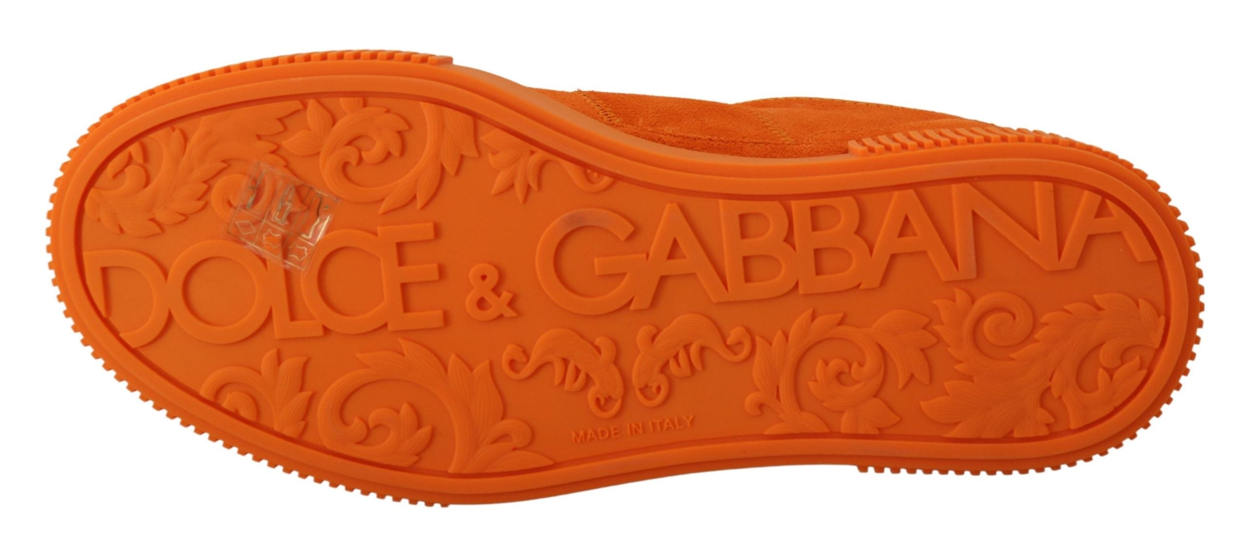 Dolce & Gabbana Πορτοκαλί Δερμάτινα Αθλητικά Παπούτσια P.j. Tucker