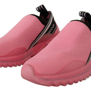 Dolce & Gabbana Pink Low Top Slip On Casual Sorrento Sneakers