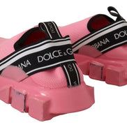 Dolce & Gabbana Pink Low Top Slip On Casual Sorrento Sneakers