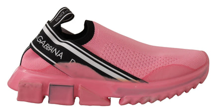 Dolce & Gabbana Ροζ Χαμηλά Slip On Casual Αθλητικά Παπούτσια Sorrento